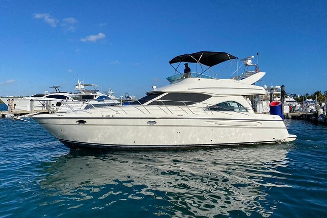 50ft Miller Blue | Miami Yacht Rental | 3 to 6 Hours | 13 Ppl - Your starting point at 2147 NW 32nd Ave, and what happens next