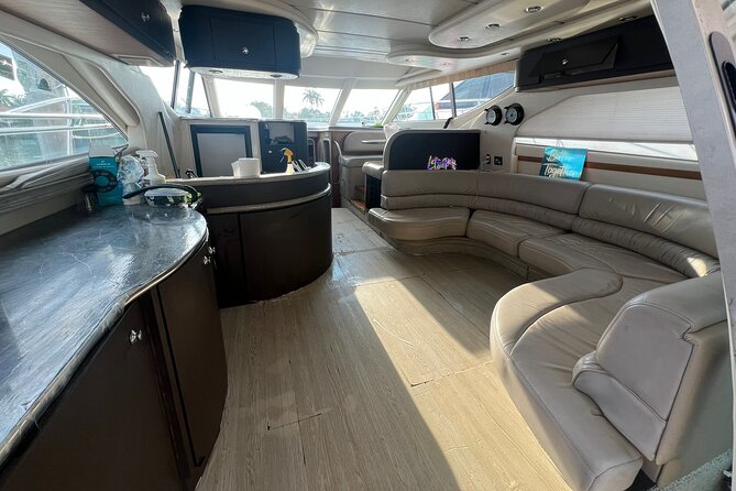 50ft Miller Blue | Miami Yacht Rental | 3 to 6 Hours | 13 Ppl - Stop 4: Miami Beach Marina views and yacht-spotting