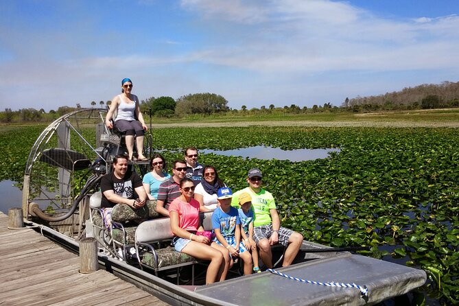 60 min. Everglades Airboat ride & pick-up ,small group +pro guide - The alligator show and the baby-alligator moment