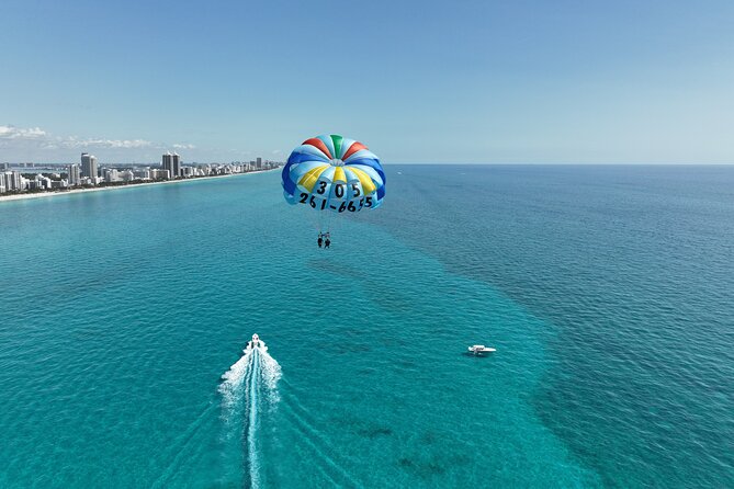 Fly South Beach Via Flysobe Parasail - The 8 to 10 minute parasail flight at 350 feet