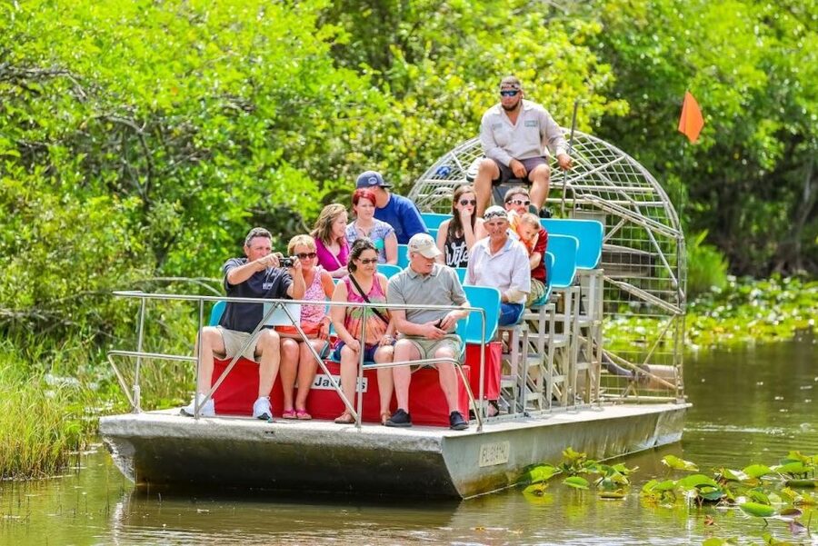 From Miami: Everglades Wildlife Show, Airboat & Bus Transfer - Biscayne Bay Millionaire’s Row Cruise: Celebrity Homes Without Needing a Museum