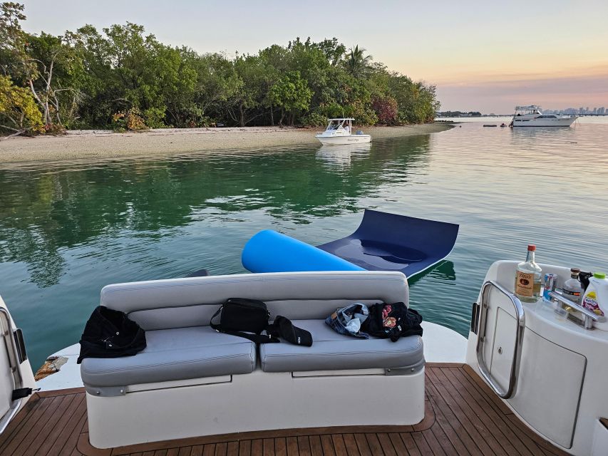 From North Bay Village: Private Boat Party with Champagne - The Real Star Stop, Haulover Sandbar Swim Time