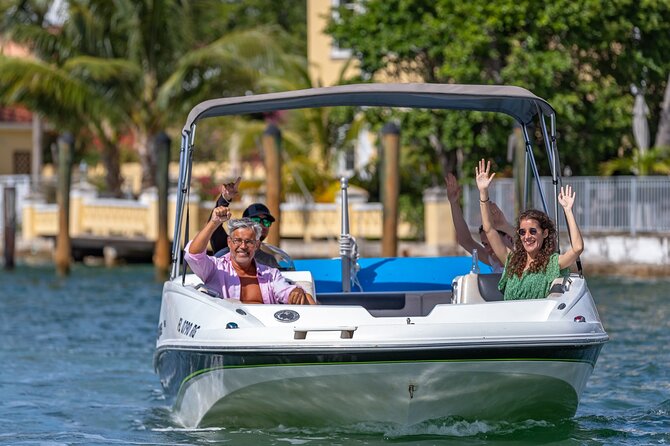Fun Boat Rental with Captain in Miami Beach - up to 6 people - A Miami Boat Rental That Feels Like a Personal Floating Hangout
