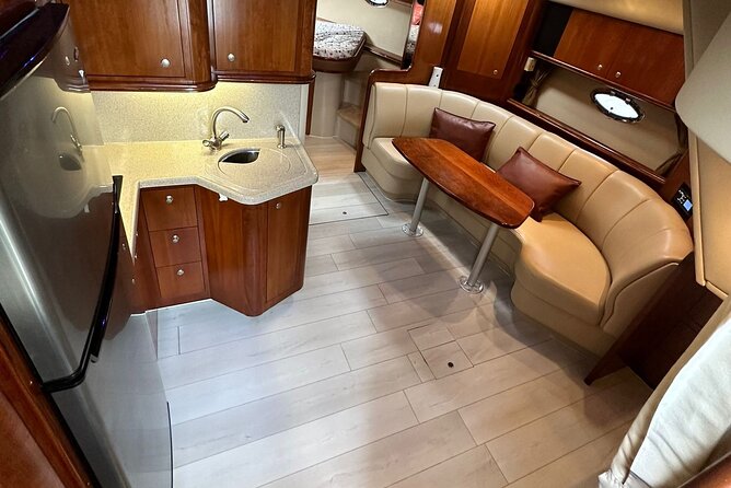 Island Fun Yacht Rental in Miami Beach - Water Fun and Safety: Life Jackets and the Floating Mat Do the Heavy Lifting
