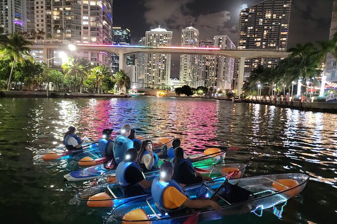 L.E.D. Light Kayak Miami City Lights - Key things you will notice on this night paddle