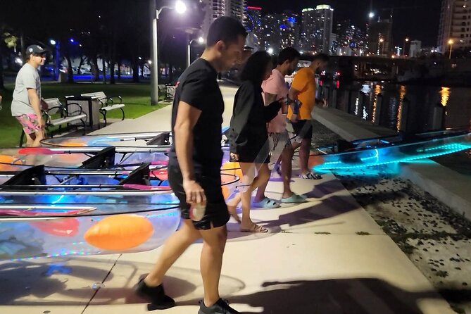L.E.D. Light Kayak Miami City Lights - Weather rules: it’s built for night, but you should still plan smart