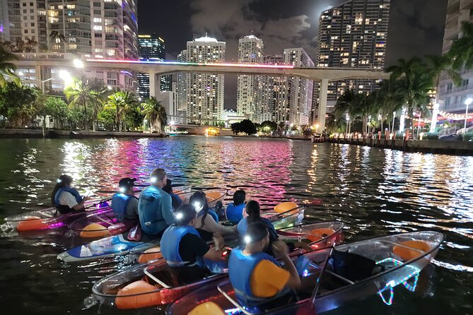 L.E.D. Light Kayak Miami City Lights - Where you meet at 122 NW N River Dr, and what the first stretch usually feels like