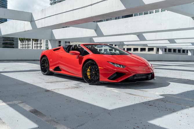 Lamborghini Huracan Spyder - Supercar Driving Experience in Miami - Your car choices: Huracan Spyder, Aventador, or Rolls Royce