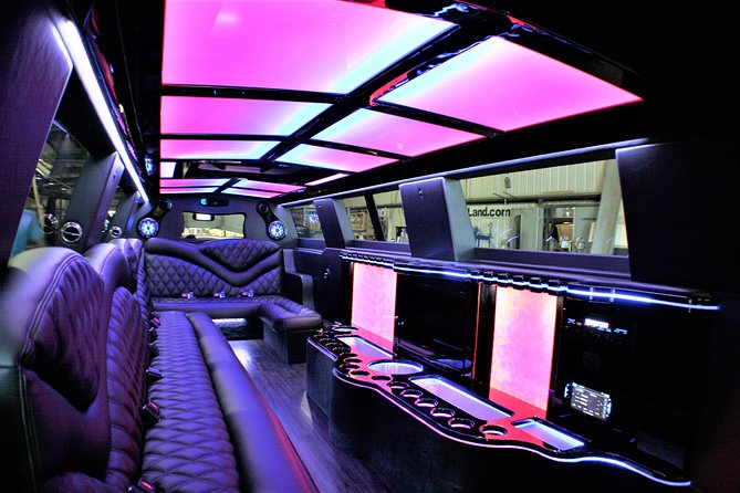 Luxury Party Bus Limo in Miami - The Sprinter Limo Setup: Wi-Fi, Apple TV, Sound, and Disco Lights