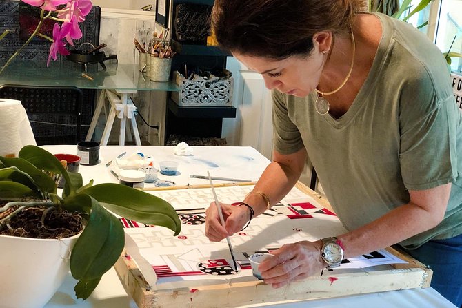 Make and Paint a Malaysian Batik Scarf in Aventura, Florida - Practical Details That Matter on Day of Class