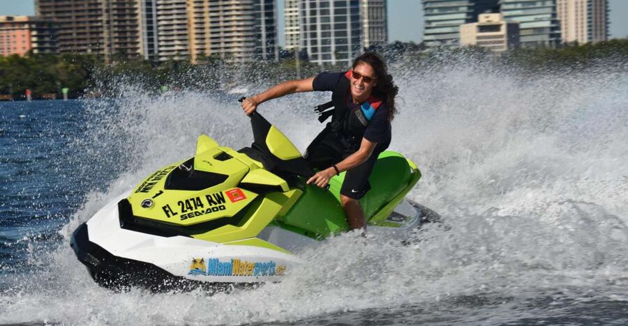 Miami: #1 Jet Ski Company used by Celebrities - Where You Start at Miami Parasail, Pier 9 in Dinner Key Marina