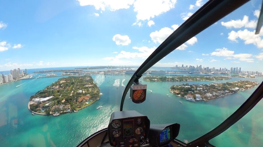 Miami: 30-Minute Helicopter Tour - Beach, Downtown & Islands - Coral Gables: a neighborhood view that makes streets and style make sense