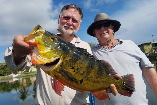 Miami Airport Lakes Peacock Bass Fishing Trip (1 to 4 ppl) - Peacock Bass Fishing Techniques, and How Guides Shape the Day