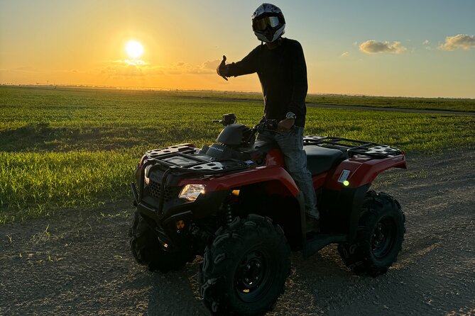 Miami ATV Prime day and night tours free googles - Gear and Honda ATV setup: goggles, helmet, and comfort