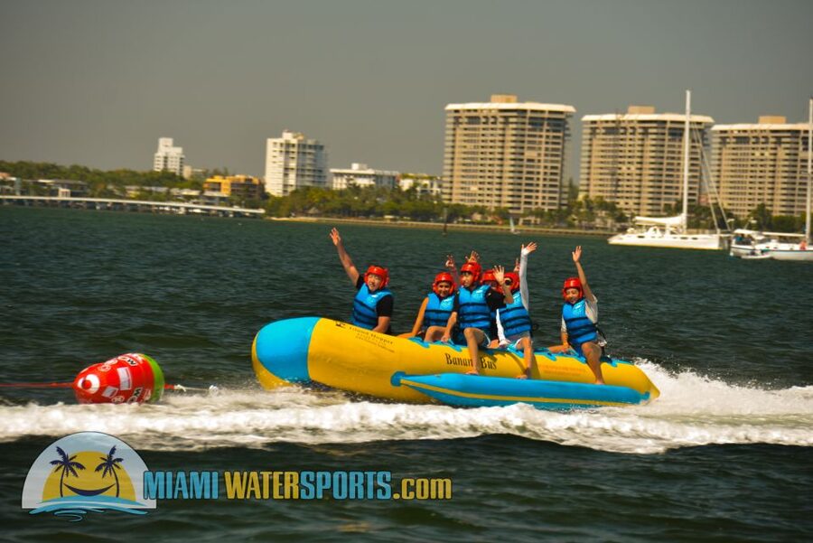 Miami: Banana Boat Ride - Pick your seat: middle is the calmer choice
