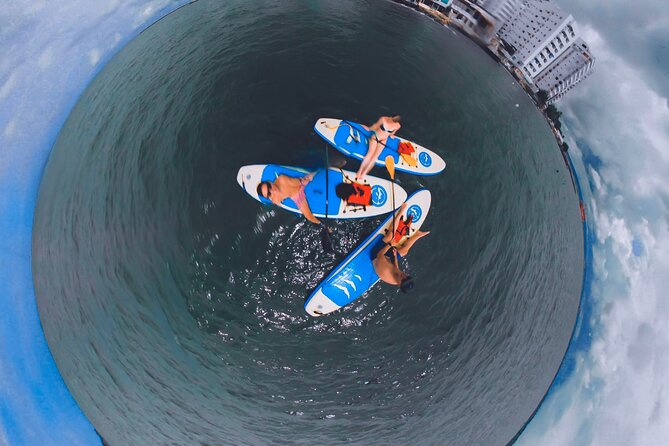 Miami Beach Paddleboard Rental with Instruction - Getting on the board at 1416 18th St