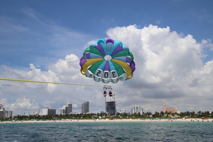 Miami Beach: Parasailing Boat Tour in South Beach - What you’ll see over South Beach, Miami Beach skyline, and possible wildlife