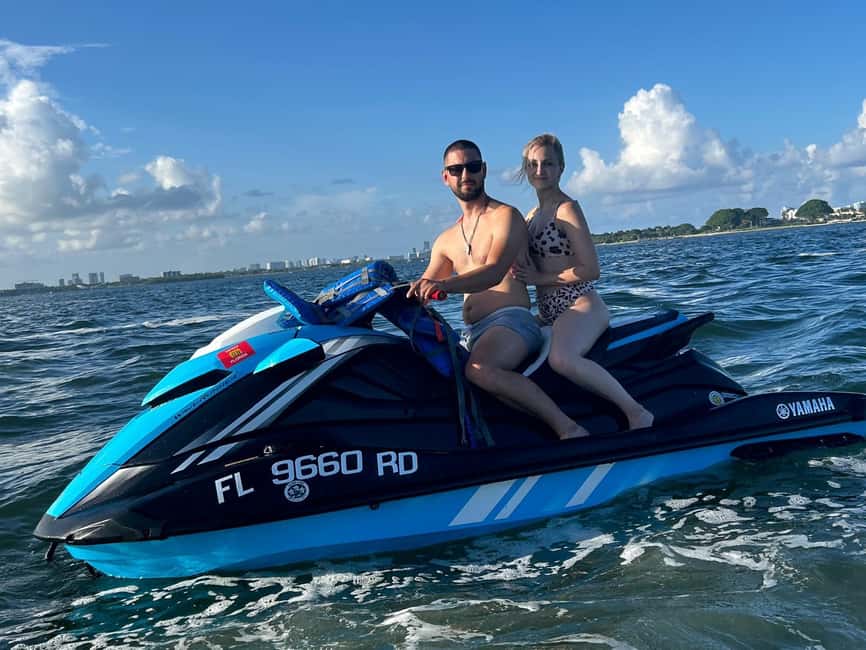Miami: Biscayne Bay Jet Ski Rental & Free Boat Ride - Setting off near 1635 N Bayshore Dr, then moving to the riding zone