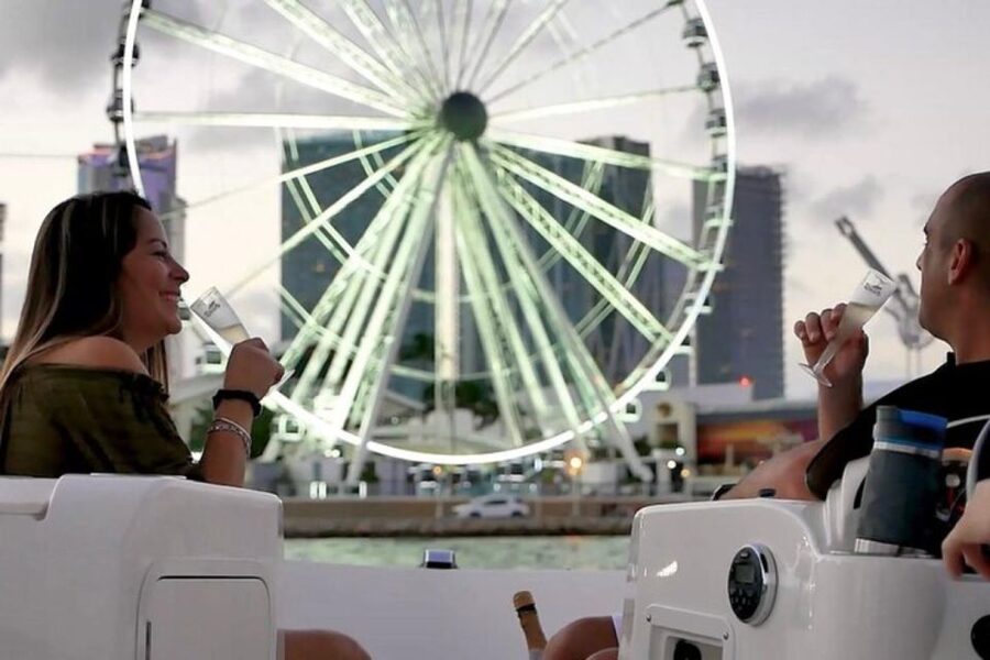 Miami: BYOB Day, Sunset or Night Private Boat Tour - Miami Bay at night, with your own rules