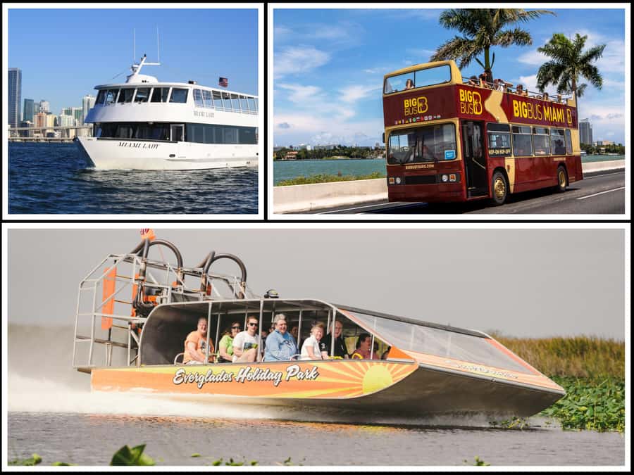Miami: Everglades Experience, Bay Cruise & Open-Top Bus Tour - Key points to know before you go