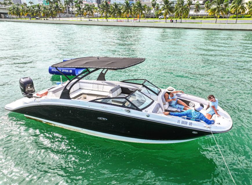Miami: Guided Boat Tour with Champagne - Swim time at sandbars and warm-water stops