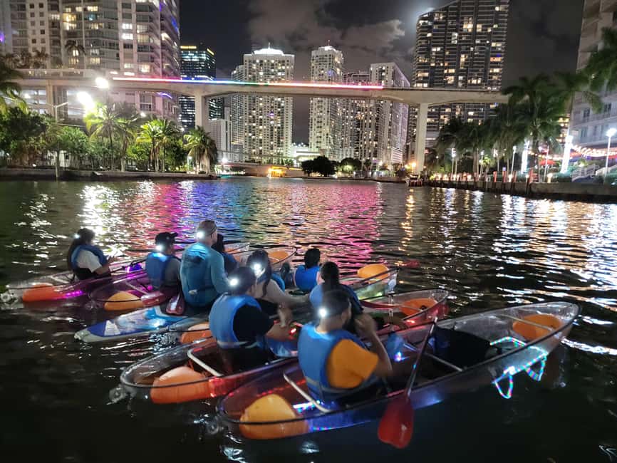 Miami: Guided LED-Lit Kayak Night Tour - Key highlights to know before you go