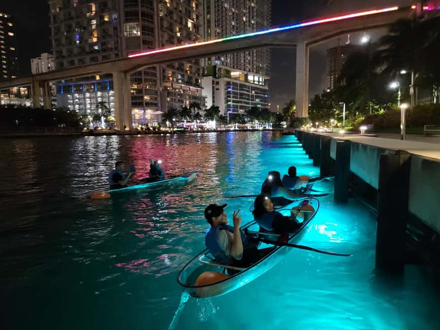 Miami: Guided LED-Lit Kayak Night Tour - LED-lit kayaks and your SUP option, what it really changes