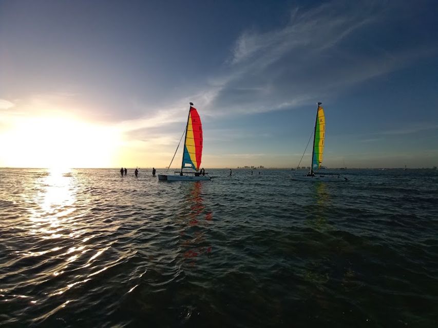 Miami: Intimate Sailing in Biscayne Bay w/ Food and Drinks - The Trapeze Harness Glide: A Fun Thrill With a Real Payoff