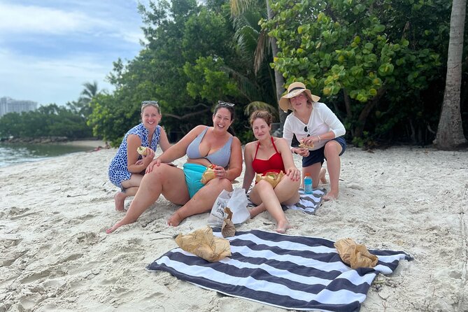 Miami Island Adventure: Boat Rental to Raccoon Island - Onboard comfort: Bluetooth sound, cooler, and BYOB style