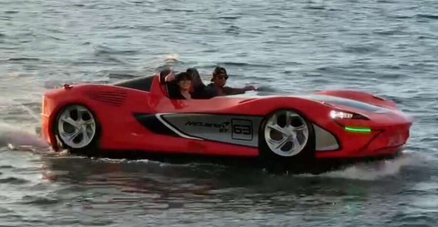Miami: Jet Car Rental in South Beach - Miami Beach Bay, boat first then jetcar: how the ride actually flows
