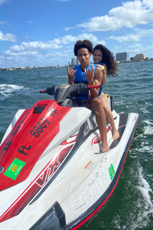 Miami: Jet Ski Adventure with Complimentary Speed Boat Ride - 401 Biscayne Blvd pickup and what your first moments feel like