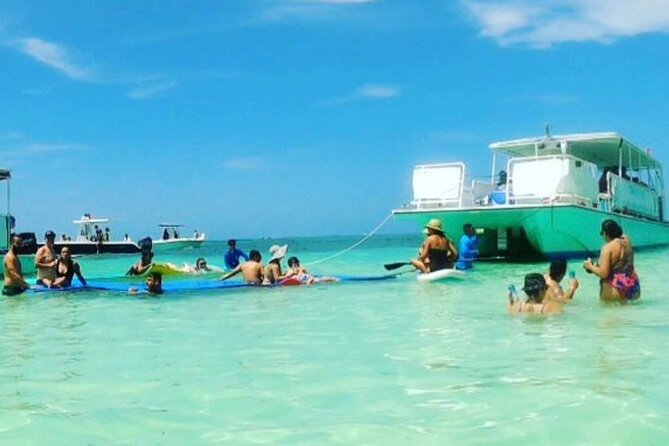 Miami: Party Boat Sandbar Island & Toys - The Big Idea: Scenic Miami Views Plus a Real Swim Stop