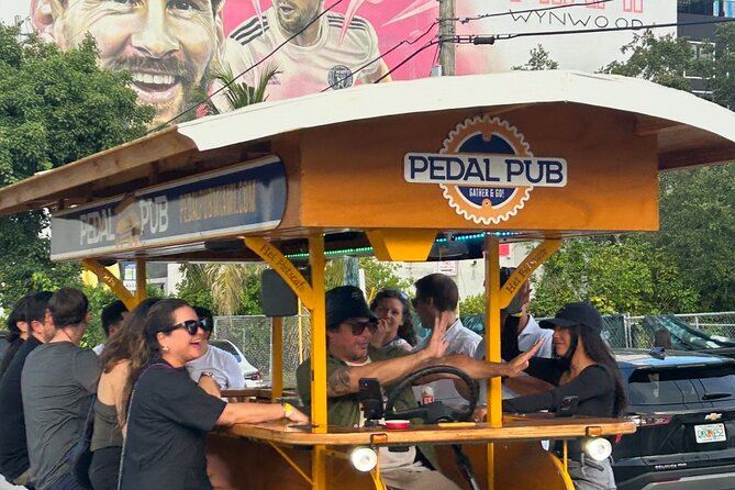 Miami Pedal Pub: Arts District Party Bike Pub Crawl - Meeting at 2121 NW 2nd Ave, and what to plan for