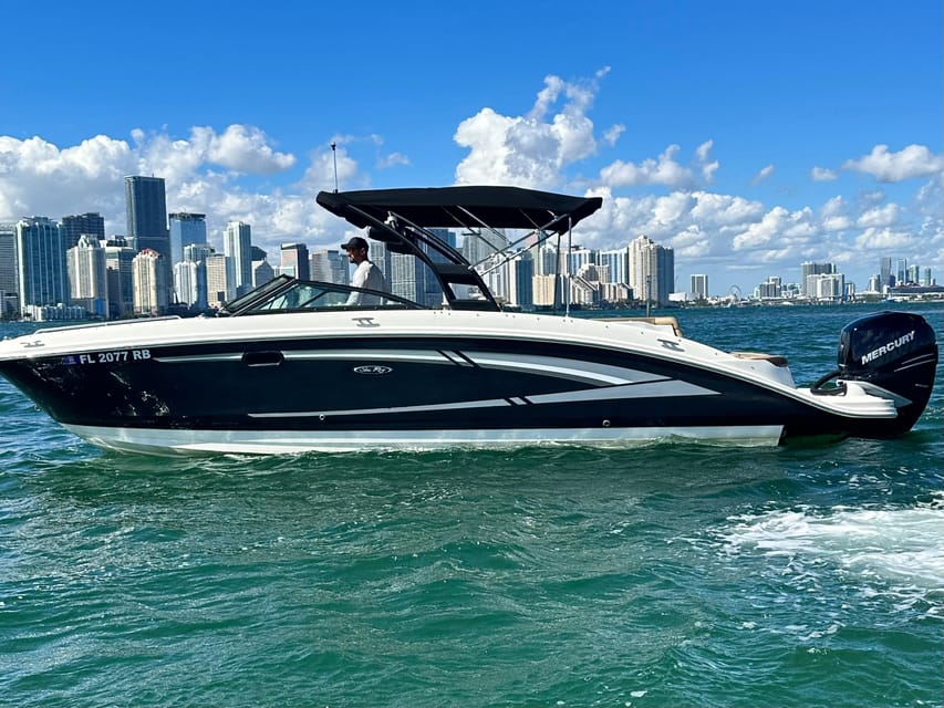 Miami: Private Boat Charter Guided and Tailored Experience - BYOB setup, cooler and ice, and the music vibe