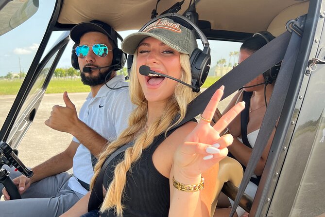 Miami Private Helicopter Tour for 3 Passengers - The helicopter package: new AC, Bose headsets, and window seats