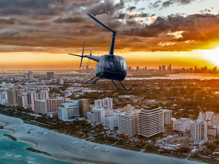Miami: Private Sunset Helicopter Tour - Key highlights you will feel instantly