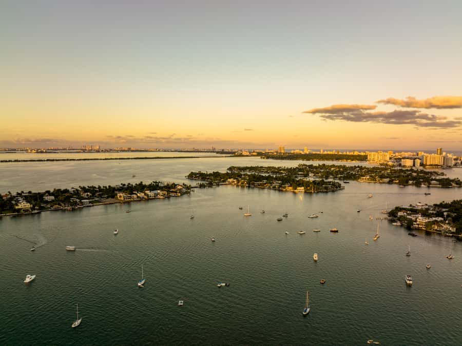 Miami: Private Sunset Helicopter Tour - The route: from Coconut Grove to Brickell in golden hour