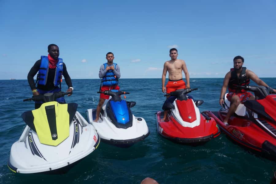 Miami: Self-drive Jetski Adventure - Getting on the Sea-Doo: no license needed, but you do need care