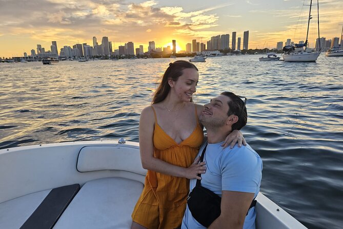 Miami Shared Boat tour, 2 hours on a 24 ft boat. 6 people total. - Price and value: $60 plus what else you might need