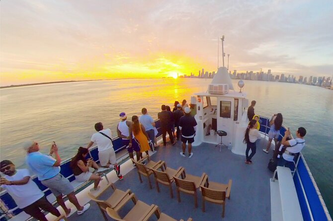 Miami Skyline Sunset Cruise with The Mojito Bar On board - Port of Miami and the cruise-ship port perspective