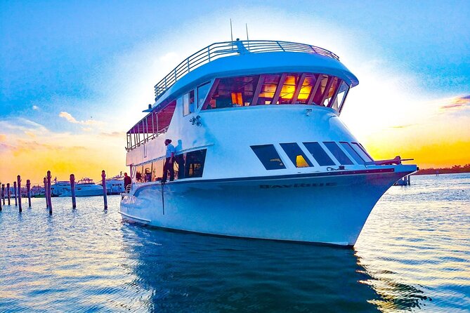 Miami Skyline Sunset Cruise with The Mojito Bar On board - Kaseya Center and the Miami sports skyline