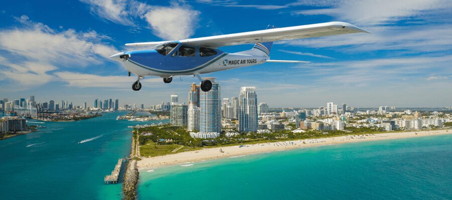 Miami & South Beach: 35-Minute Private Luxury Airplane Tour - Key Biscayne views, Virginia Key, Fisher Island, and South Pointe Park