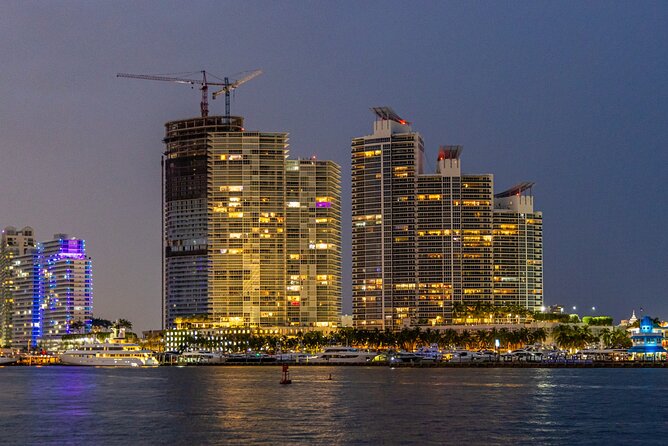 Miami Sunset and City Lights Cocktail Cruise - Cruise Ships and Gantry Cranes: The Unglamorous Part That Adds Reality