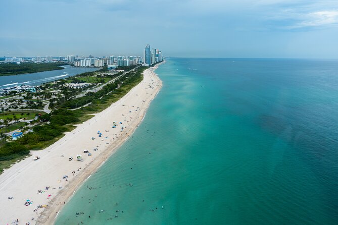 Miami Sunset Private Helicopter Flight - Hard Rock Stadium, Star Island, and Fisher Island from above