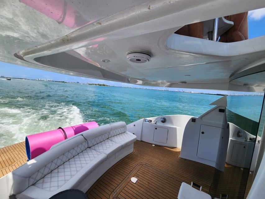 Miami Yacht Rental with Jetski, paddleboards, Inflatables - Jet Ski Hour: The Fun Part, plus a Confirm-This Question
