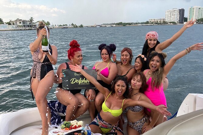 Premium Miami Yacht Tour Experience: Captain, Champagne & Party! - Sandbar and Island Party Energy, Plus Bluetooth Music