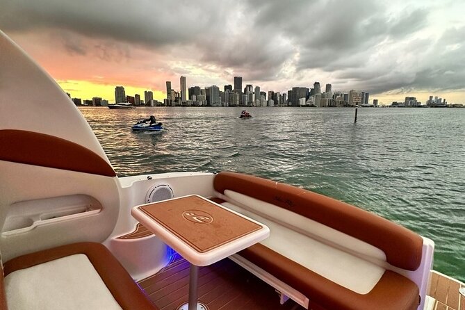 Private Captained Boat Tour in Miami for up to 12 Passengers - Onboard Comfort: Bluetooth Music, Cooler Ice, and a Floating Mat