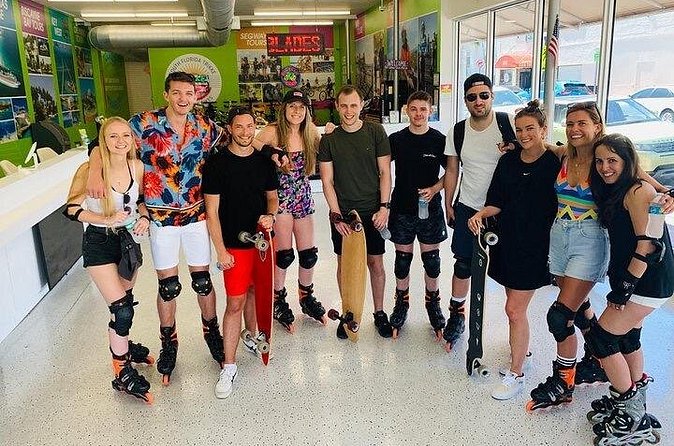 Rollerblade Rental South Beach - SoBe Hotels, Nightclubs, and Green Space, One Continuous Ride