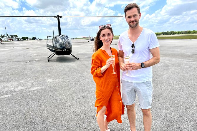 Romantic Miami Helicopter Tour with Champagne - South Beach from the air: art-deco energy and hotel-lined coast