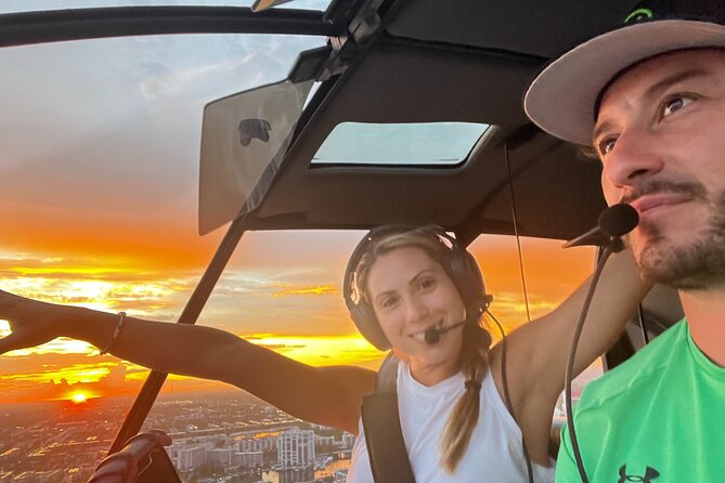 Sunset Helicopter Tour-Miami Iconic Coast and City Views - Comfort Matters: Air-Conditioning, Headsets, and a 4-Person Max